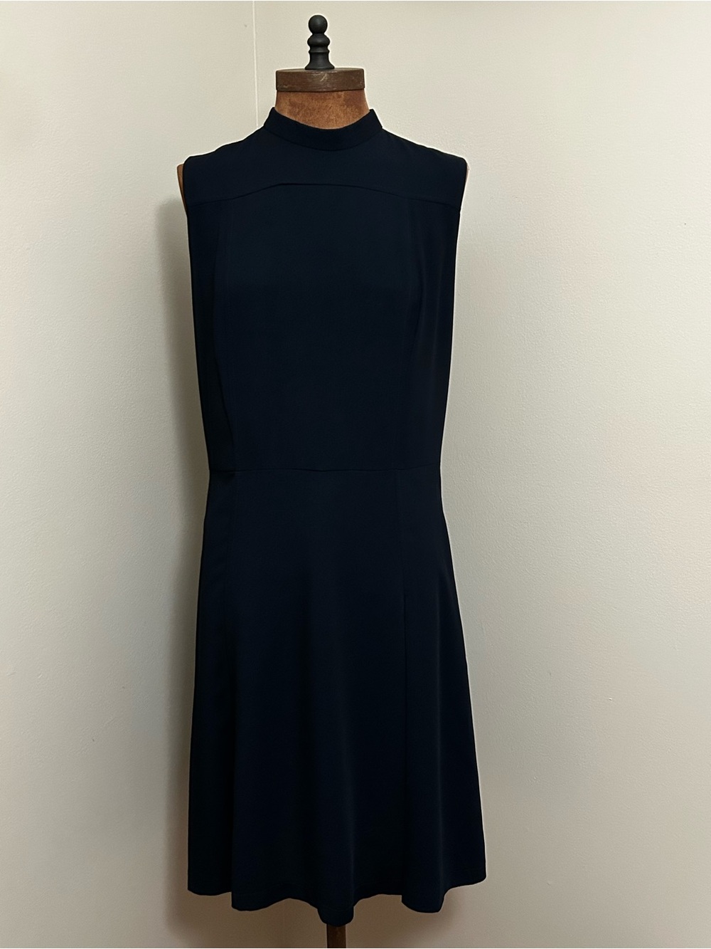 Navy Everleigh Sleeveless High-Neck A-Line Dress - Navy